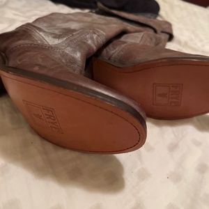 FRYE Women's Brown Jane Tall Cuff Boot